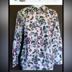 Talbots Multicolor Paisley Blouse